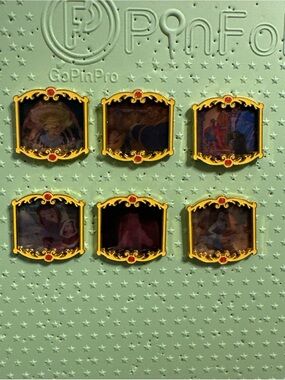 Loungefly Disney Beauty and the Beast Lenticular Blind Box Pin FULL SET Of 6